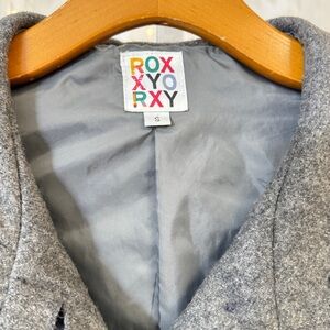 Roxy Women's Gray Pea Coat with Belt